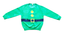 Load image into Gallery viewer, Christmas Elf sweatshirt - Tie dye unisex sweatshirt (adult &amp; children sizes) - Customisable colours