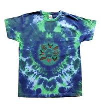 Load image into Gallery viewer, Christmas Wreath shirt - Tie dye short sleeve shirt (adult &amp; children sizes) - Customisable colours