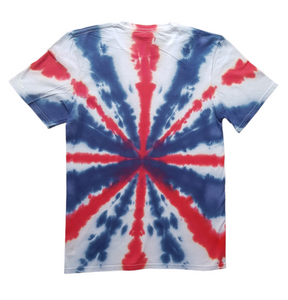 Union Jack shirt - Tie dye short sleeve shirt (adult & children sizes) - colours customisable