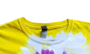 Gay Pride Non Binary flag shirt - Tie dye short sleeve shirt (adult & children sizes) - Customisable Gay Pride flag colours