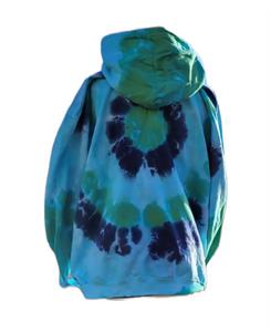 Bullseye pattern hoodie - Tie dye unisex hoodie (adult & children sizes) - Colours customisable