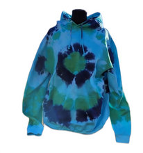 Load image into Gallery viewer, Bullseye pattern hoodie - Tie dye unisex hoodie (adult &amp; children sizes) - Colours customisable