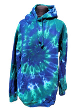 Load image into Gallery viewer, Spiral pattern hoodie - Tie dye unisex hoodie (adult &amp; children sizes) - Colours customisable