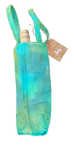 Personalised bottle bag - Tie dye bottle bag (One size) - colours customisable