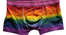 Load image into Gallery viewer, Gay Pride rainbow flag boxers - Tie dye boxers (Adults) - Customisable Gay Pride flag colours