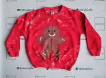 Load image into Gallery viewer, Christmas Gingerbread sweatshirt - Tie dye unisex sweatshirt (adult &amp; children sizes) - Customisable colours