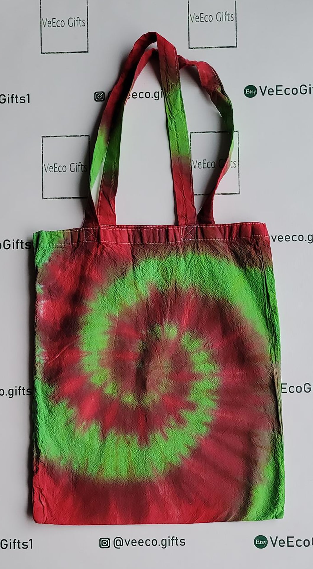 Christmas swirl bag - Tie dye tote bag (One size) - Customisable colours