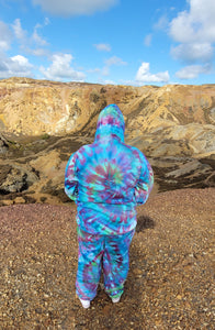 Spiral pattern tracksuit - Ice tie dye unisex hoodie (adult sizes) - Colours customisable