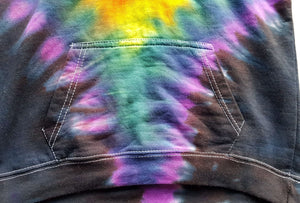 Gay Pride rainbow flag hoodie - Tie dye unisex hoodie (adult & children sizes) - Customisable Gay Pride flag colours