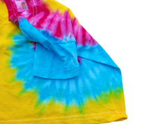 Load image into Gallery viewer, Gay Pride Pansexual flag shirt - Tie dye short sleeve shirt (adult &amp; children sizes) - Customisable Gay Pride flag colours
