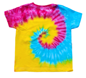 Gay Pride Pansexual flag shirt - Tie dye short sleeve shirt (adult & children sizes) - Customisable Gay Pride flag colours
